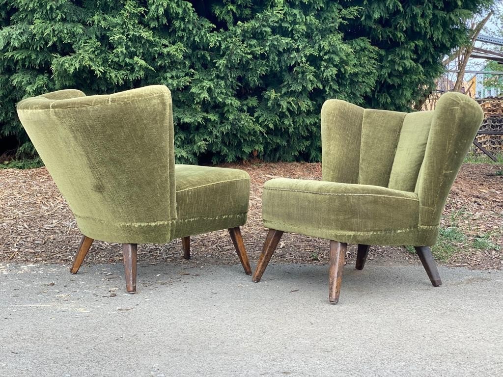 2x křeslo kavárenské, lenoška, křesílko, vintage
