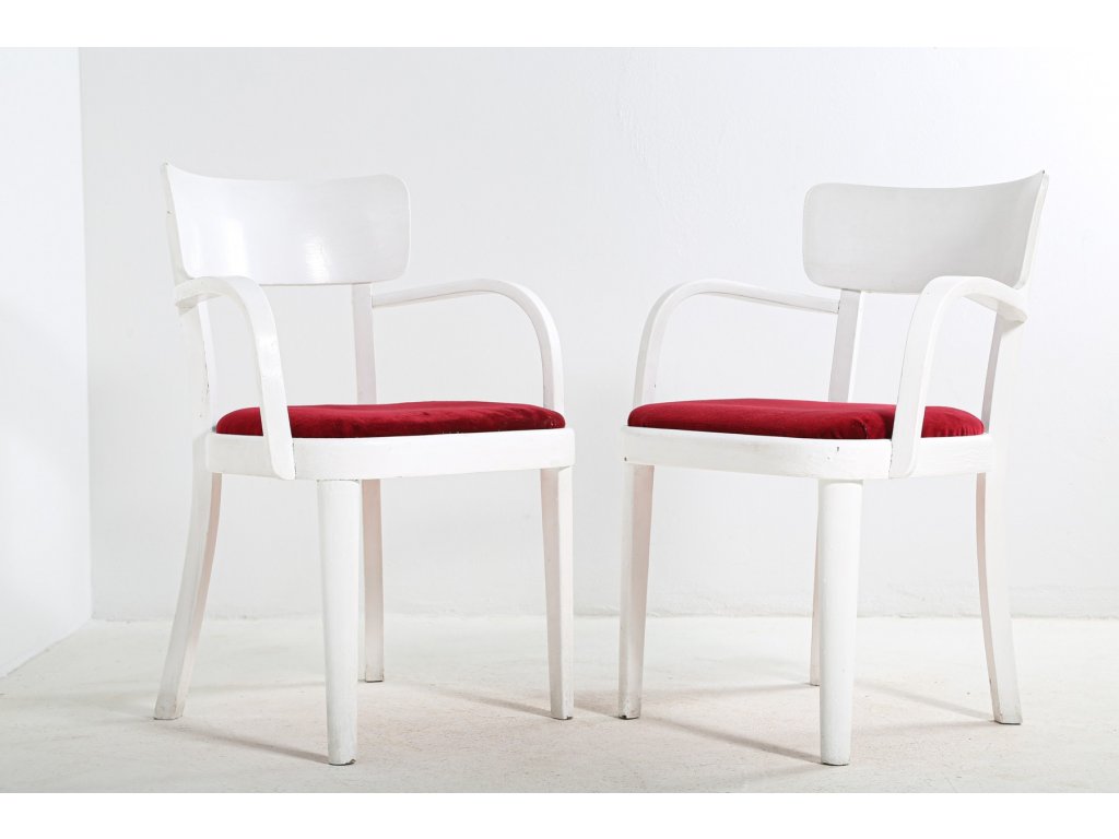 (41) 2x Křesla, židle, TON, Thonet, retro, vintage