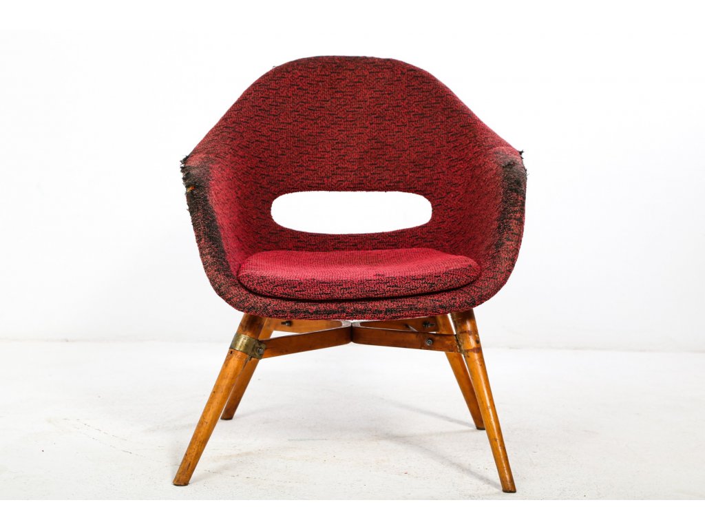 (140) Křeslo skořepina Navrátil, socialismus,retro, vintage, 70.-léta