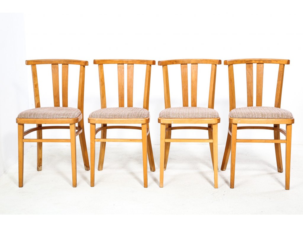 189 4x Židle TON, Thonet, retro, socialismus, vintage, 70. léta