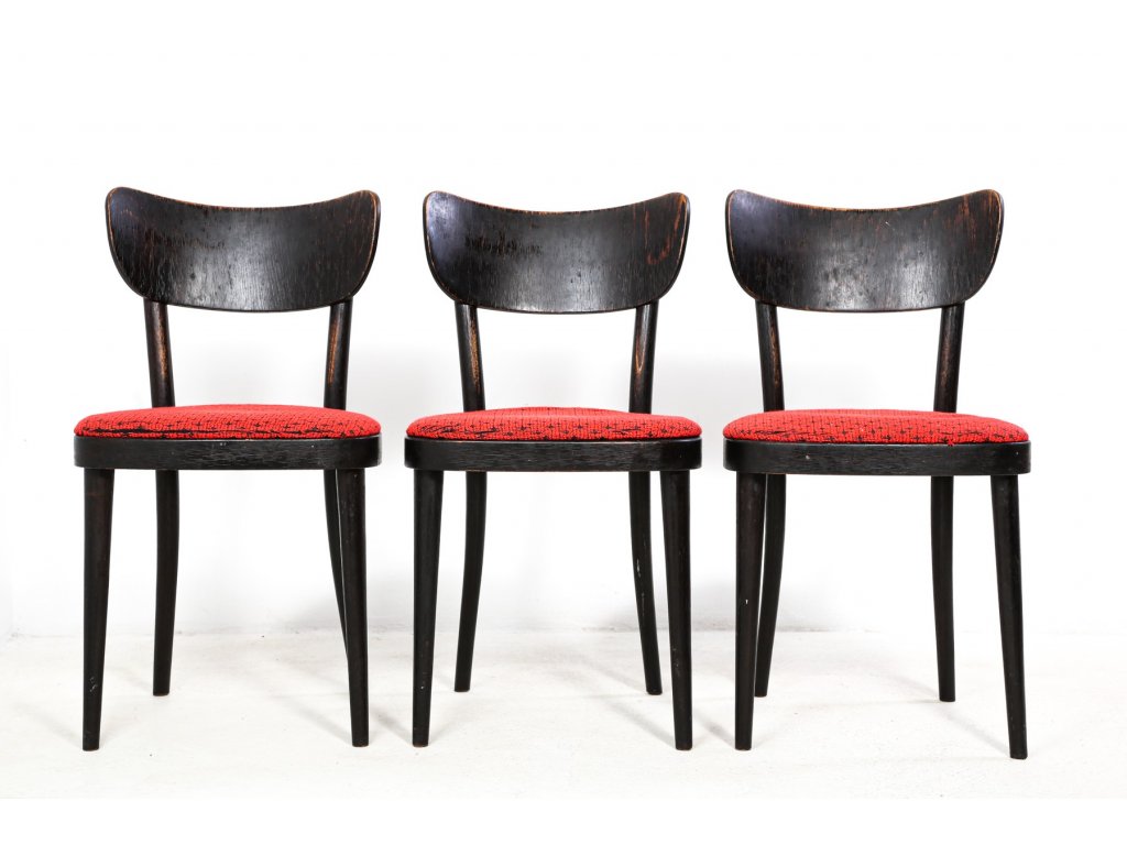 186 3x Židle TON, Thonet, retro, vintage,70. léta