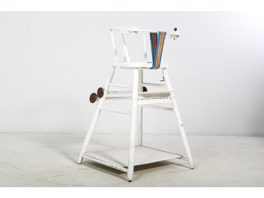 1 Židle, židlička, dětská, jídelní, retro, vintage