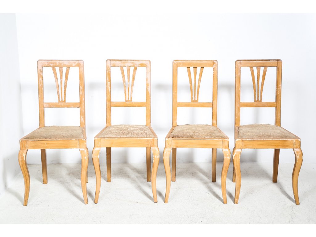 4x Židle jídelní, kuchyňské, retro, vintage