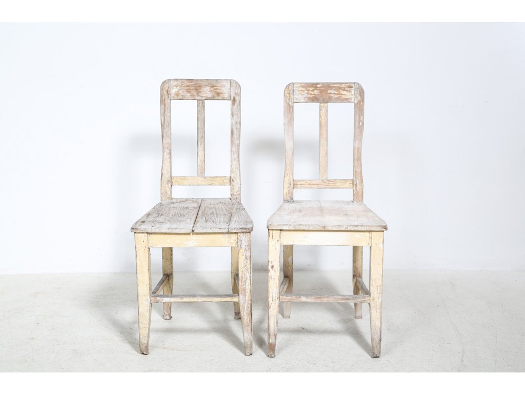 2x Židle k restaurování, vintage, retro