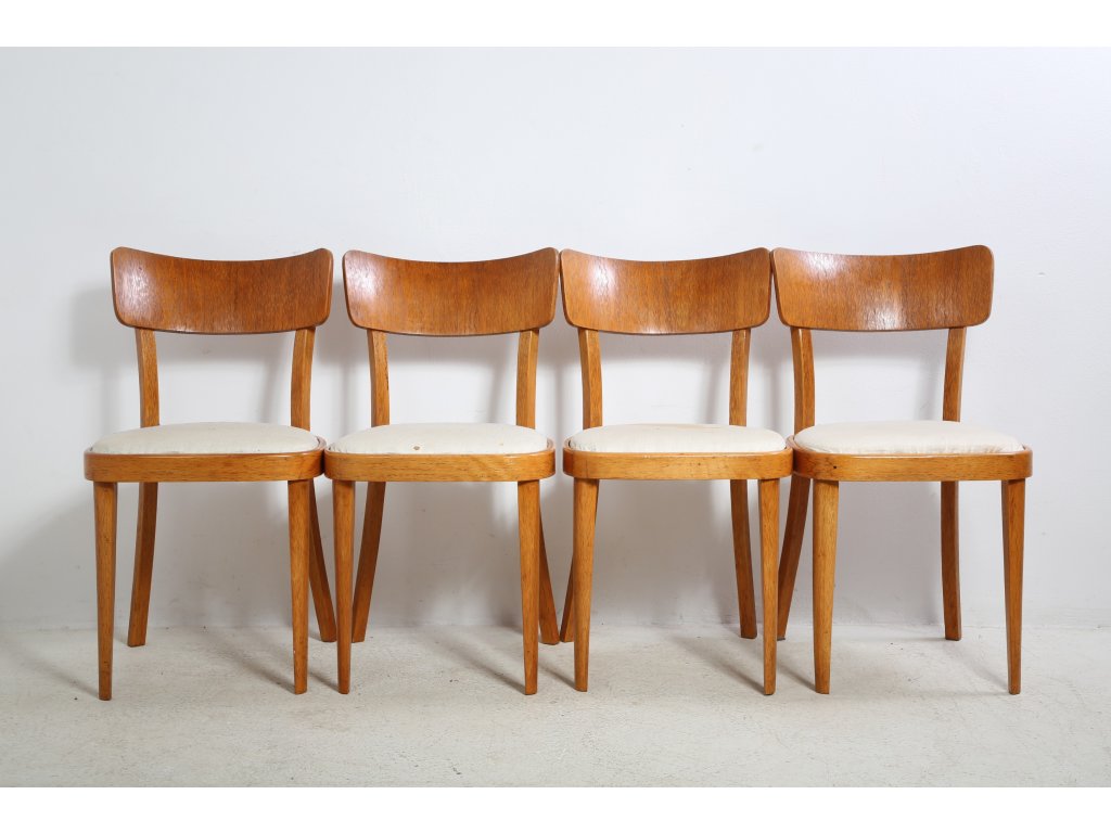 4x Židle TON, retro, vintage, 60. léta