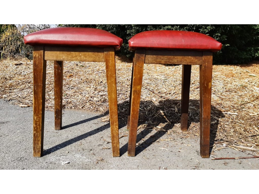 2x Stolička štokrdle podnožka bobík ertro vintage