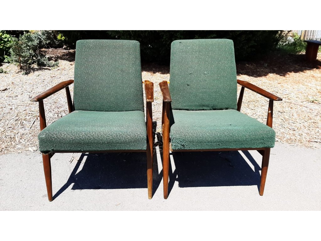 2x Křeslo, křesílko, socialismus, retro, 70.-80. léta, vintage