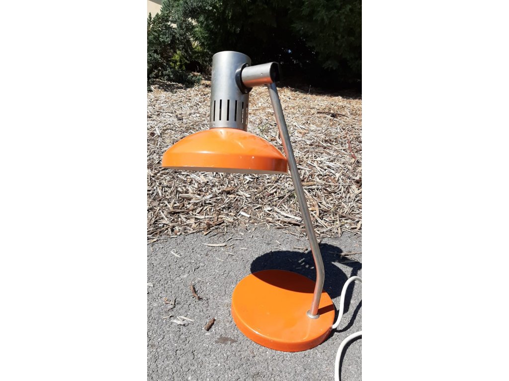 Lampa Lampička Stolní Plechová Socialismus RETRO Vintage