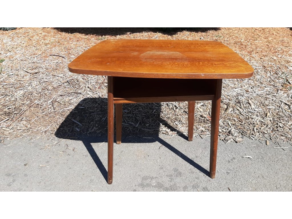 Televizní Konferenční Stůl Stolek Brusel Vintage 70.-80. léta