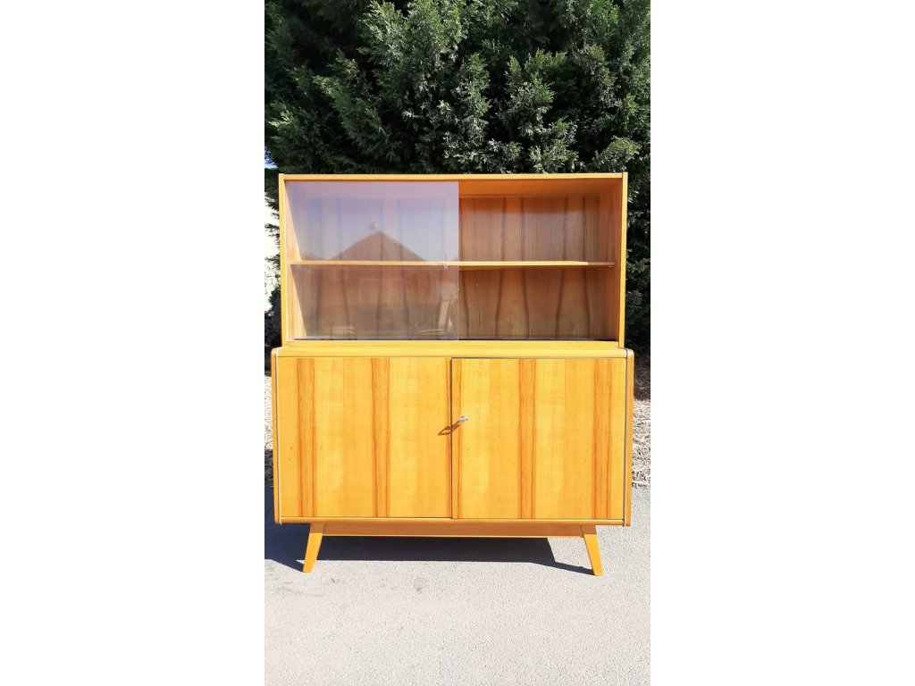 Komoda Vitrína Knihovna Skleník Regál Vintage Socialismus RETRO