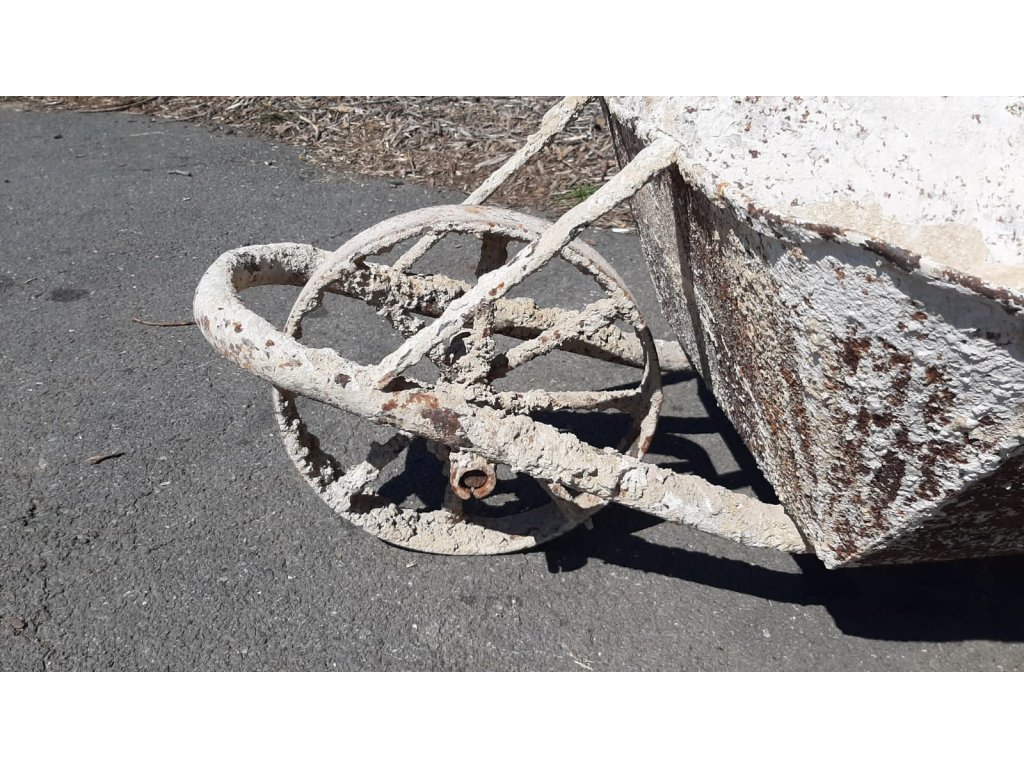 Starožitné Kolečko Trakař Vozík Industriální Vintage Dekorace