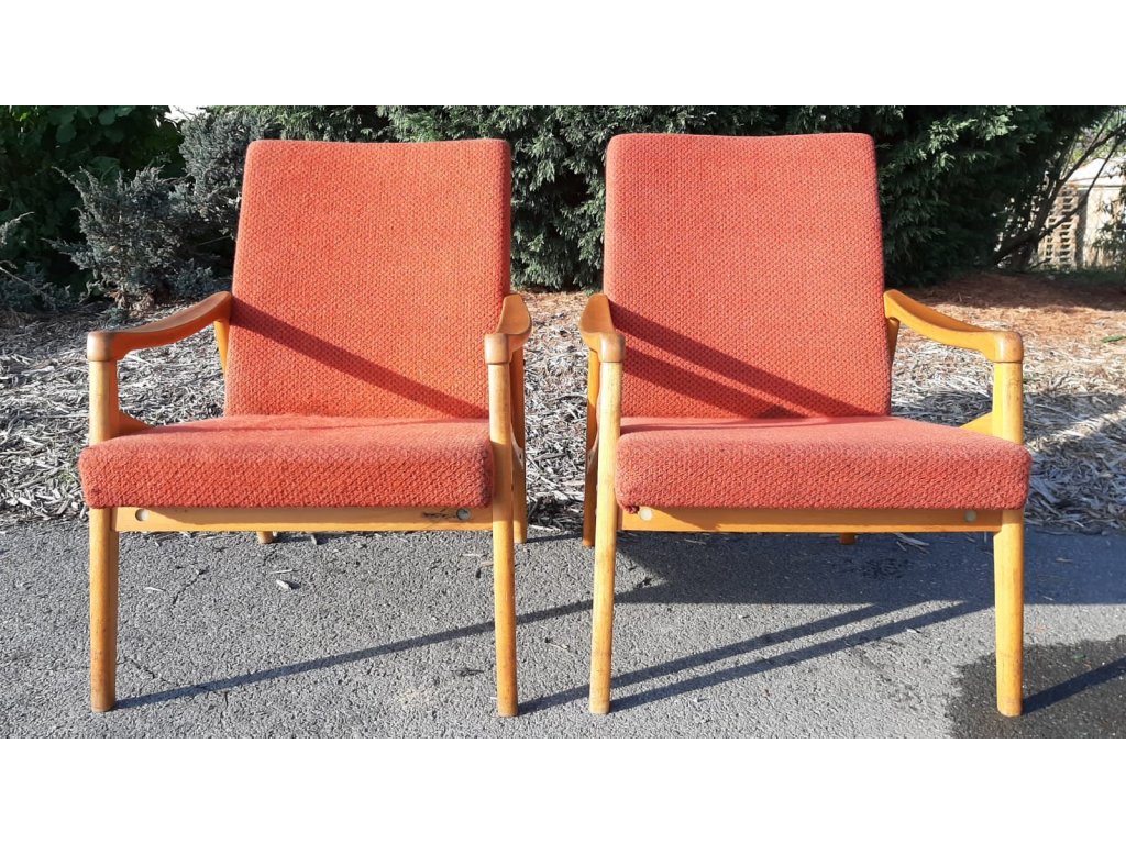 2x Křeslo TON, Thonet, 70.-80. léta, socialismus, retro, vintage