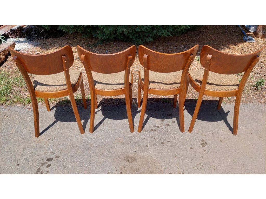 4x židle TON, Thonet, retro, vintage, socialismus