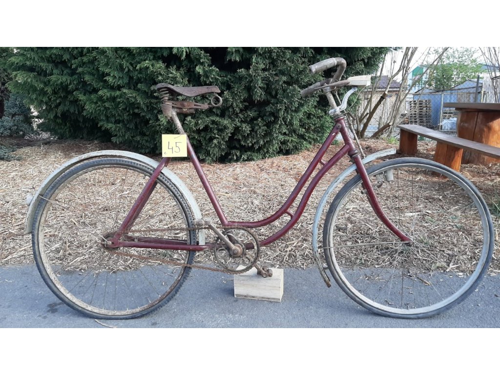 Starožitné Dámské Jízdní Silniční Kolo č. 45 Vintage
