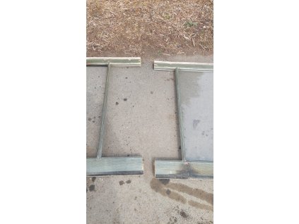 Dveře vchodové vitrážové, mezistěna, provence styl