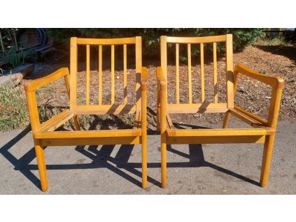 2x křeslo, rám, konstrukce, Brusel, retro, 70.-80. léta