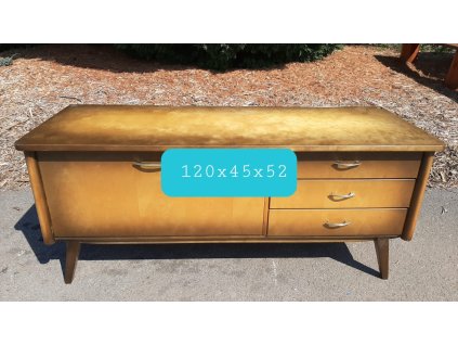 Komoda Skříňka Prádelník Bar 70.-80. léta Vintage Socialismus