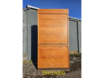 Skříň kartotéková, roletková, retro, socialismus