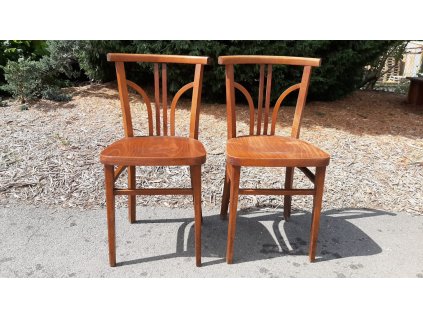 2x Jídelní Kuchyňská Židle TON Thonet Vintage RETRO