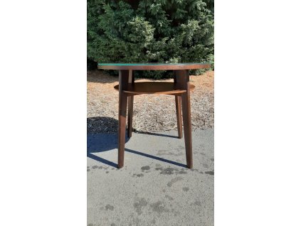 Kulatý Konferenční Stůl Stolek 70.-80. léta Vintage Socialismus