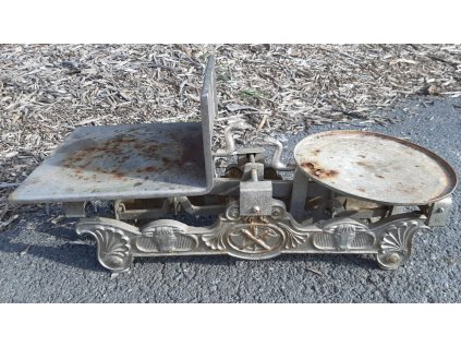 Secesní Kupecká Kovová Váha