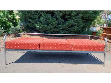 Chromový gauč pohovka postel