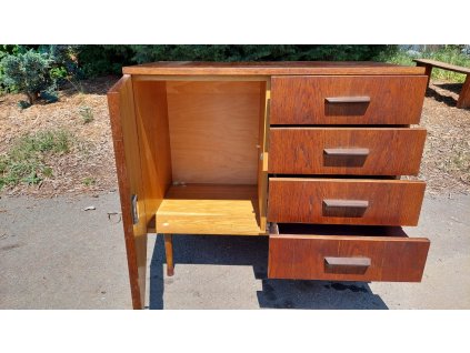 Komoda Prádelník Skříňka Zásuvky Socialismus RETRO 70.-80.