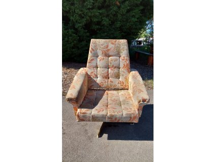 Otočné Křeslo Ušák 70.-80. léta Socialismus RETRO