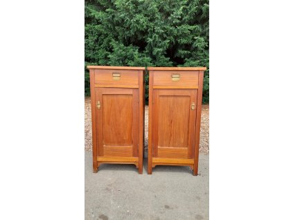 2x Starožitný noční, stolek, skříňka, komoda, ložnice