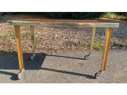 Pojízdný Servírovací Stůl Stolek 70.-80. léta Socialismus