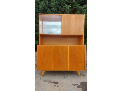 Komoda, knihovna částečně prosklená, JIROUTEK, skříň, retro, Brusel