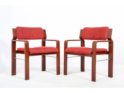 (204) 2x Křeslo, židle DAMA, retro, socialismus, vintage