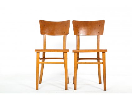 (84) 2x Židle TON, Thonet, jídelní, kuchyňská, retro, socialismus