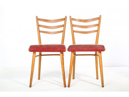 109 2xŽidle TON, jídelní, retro, socialismus