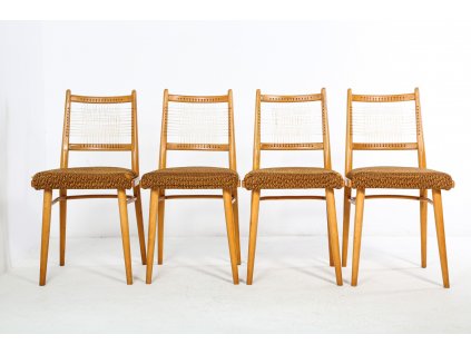 120 Židle s výpletem, jídelní, retro, vintage