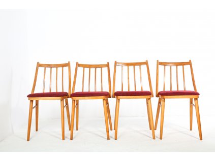 (102)4x Židle jídelní, retro, 70.-80. léta,vintage
