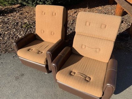 2x Retro Křeslo Ušák 70. - 80. léta