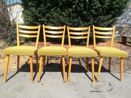 4x Jídelní židle retro 70.-80. léta Brusel