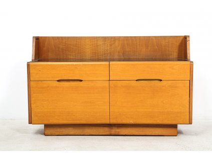 (160) Komoda, noční stolek s opaxitovou deskou