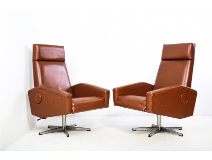 2x Křeslo polohovací, ušák, retro,socialismus