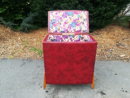 Koš na prádlo Truhla RETRO 70. - 80. léta