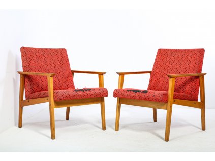 124  Křeslo k renovaci, retro, 60. léta, TON