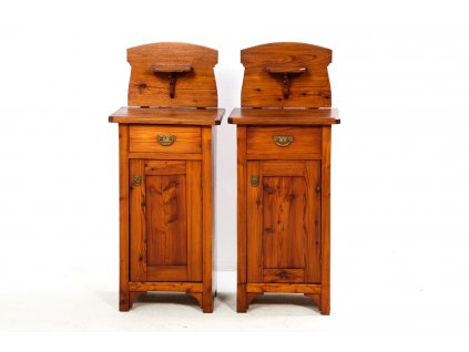 2x Stolek noční, komoda, stoleček, retro