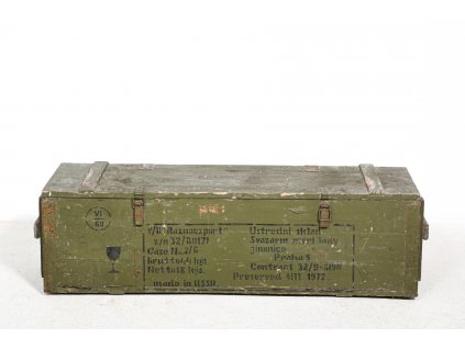 Komoda, vojenská truhla, military, retro