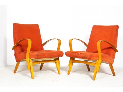 2x Křeslo, křesílko, Brusel, retro, 60. léta