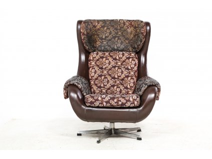 Křeslo otočné, ušák, retro, socialismus