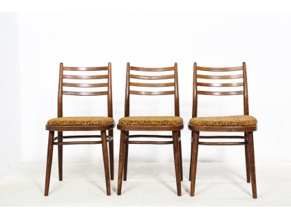 3x Židle jídelní, kuchyňská, retro, 60. léta