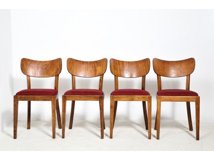 4x Židle TON, retro, socialismus, 60. léta