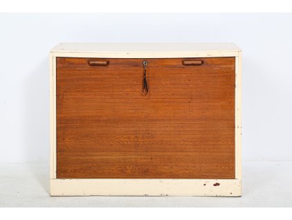 Komoda roletová, registračka, pořadač, retro