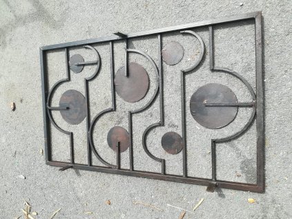 Zábradlí Mříže do oken Zástěna Dekorace 70.-80. léta RETRO